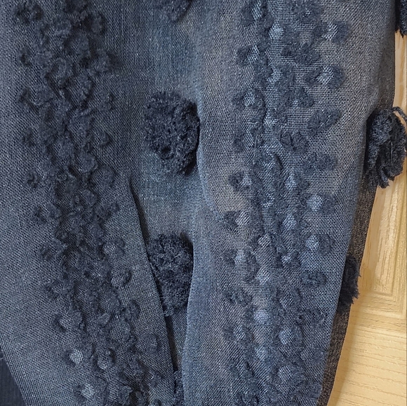 Puff Lace Sleeve Ribbed Sweater Dress plus size Fall / Winter Midi Dress - Picture 8 of 15